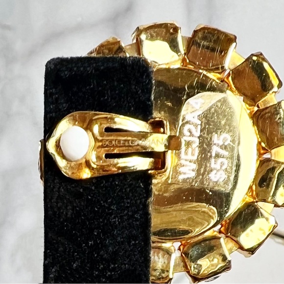 Dolce & Gabbana Couture Rare Crystal Anchor Clip-On Earrings - Picture 8 of 13